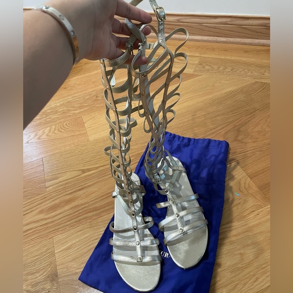 Stuart Weitzman Gladiator Sandals size 8.5 - Picture 2 of 5